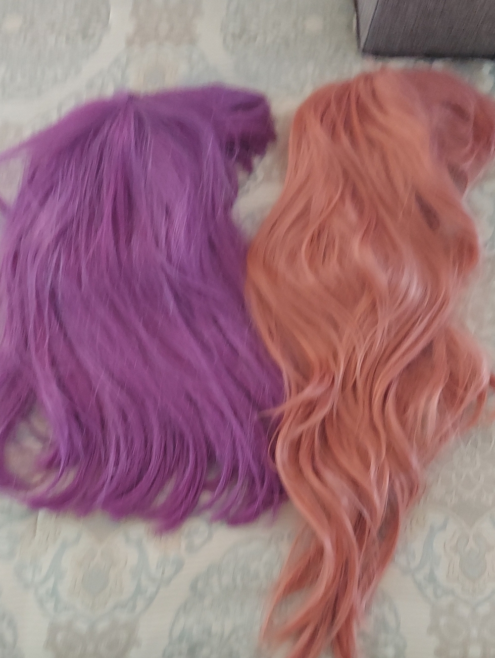 Purple and Peach Wavy Women’s/Girl's Fun Wigs